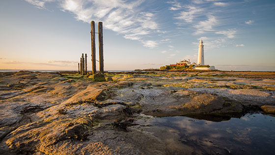 St Mary's Lighthouse Time Lapse