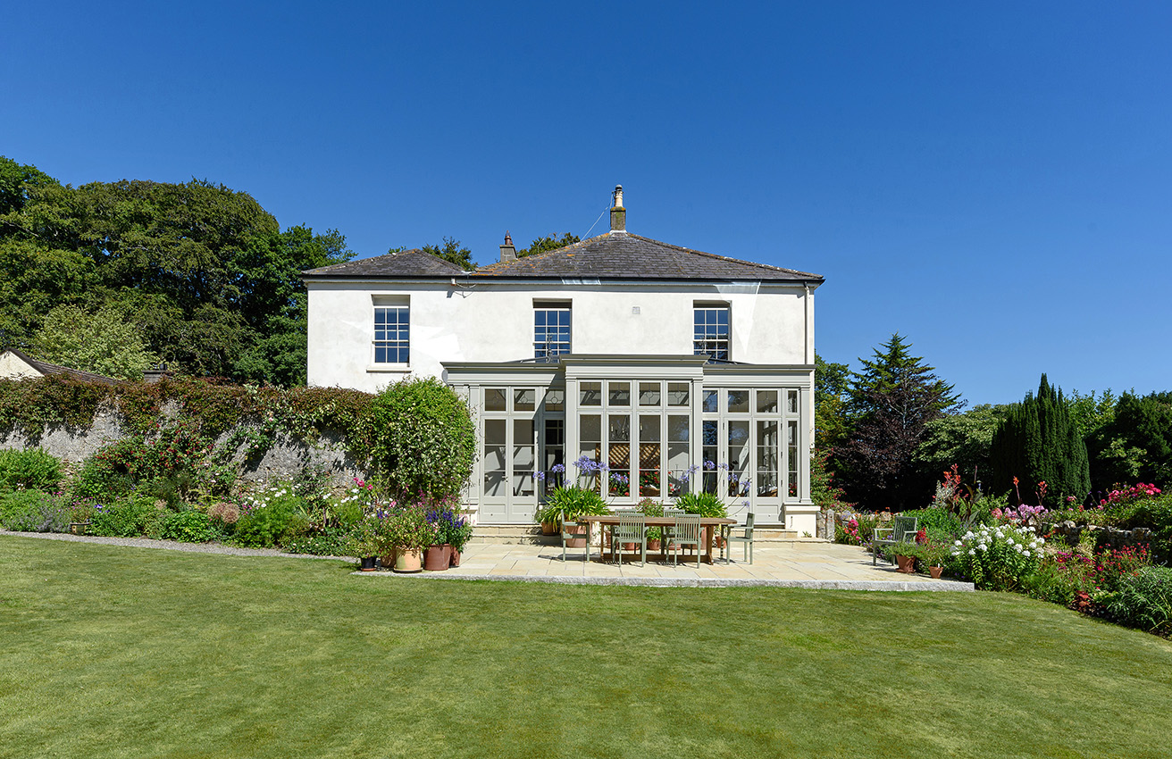 Exterior of orangery in summer