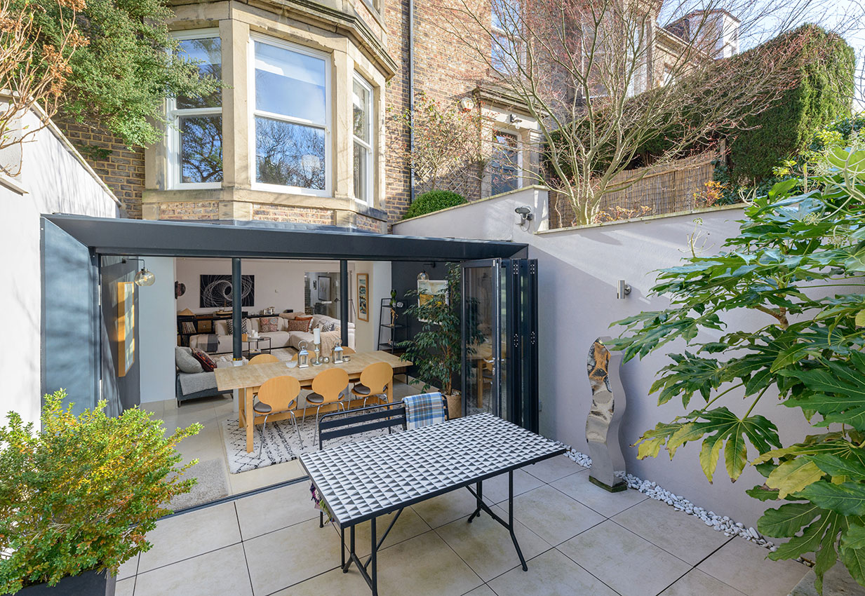 Exterior design detail of garden room