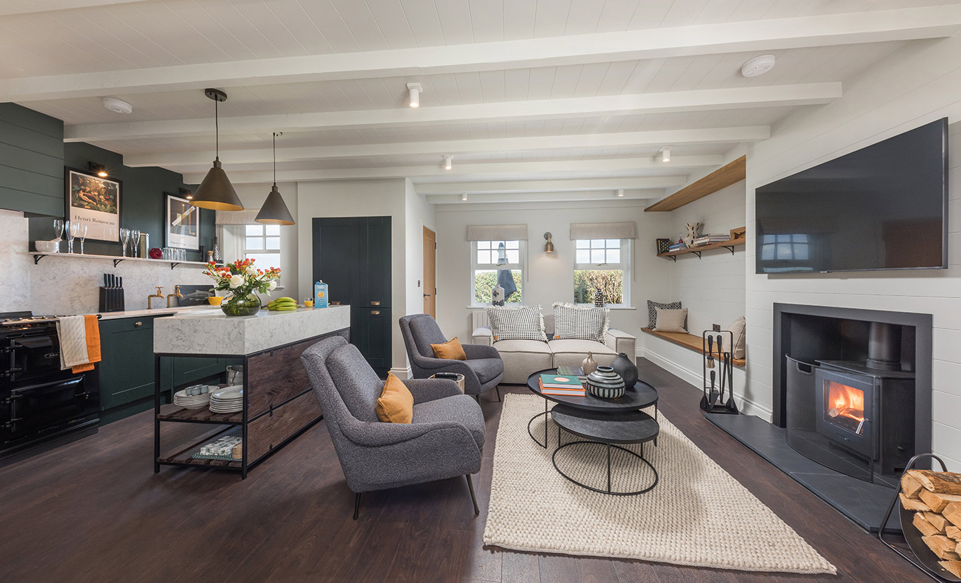 Interior design of a residential interior