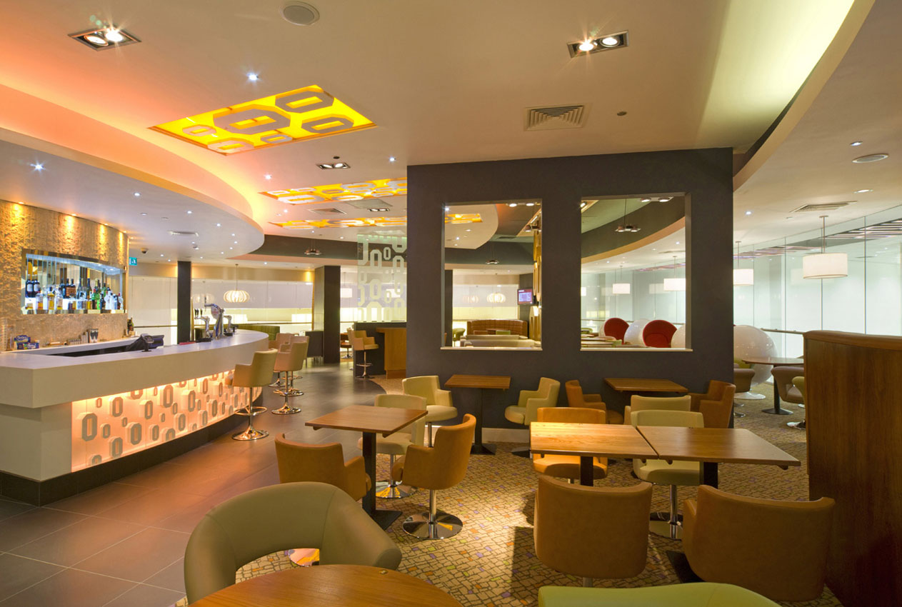 Cinema leisure area in shopping mall