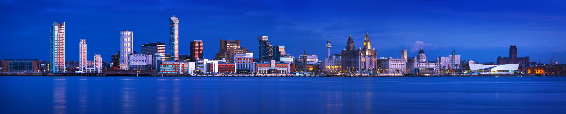Liverpool Skyline at Dusk