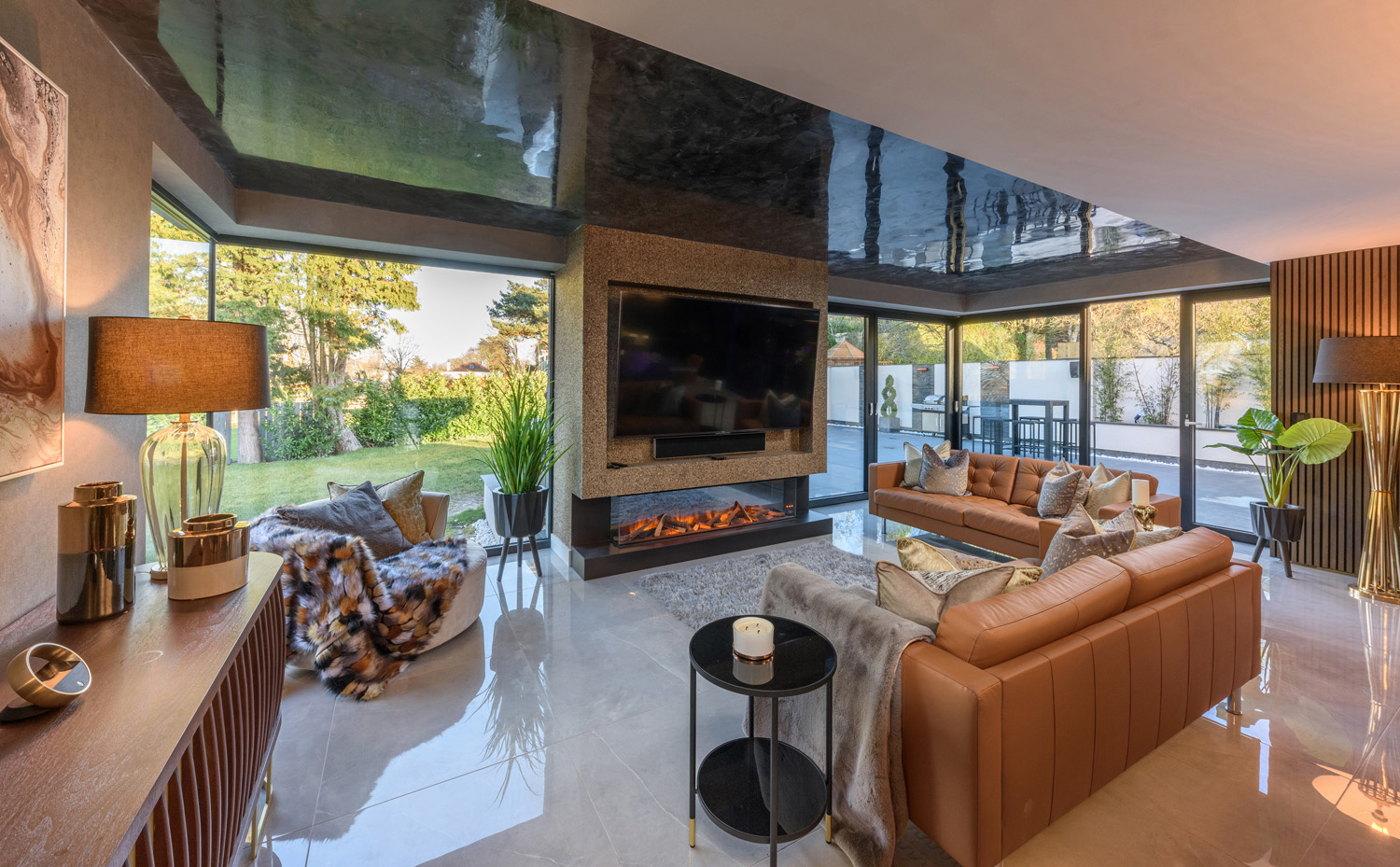 Residential interior design of a lounge